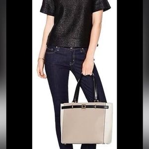 ♠️ KATE SPADE Houston Street Clocktower tote Two tone handbag